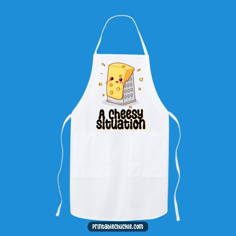 Funny Cheese Grater Apron, Foodie Mishap Funny Gift Kitchenware
