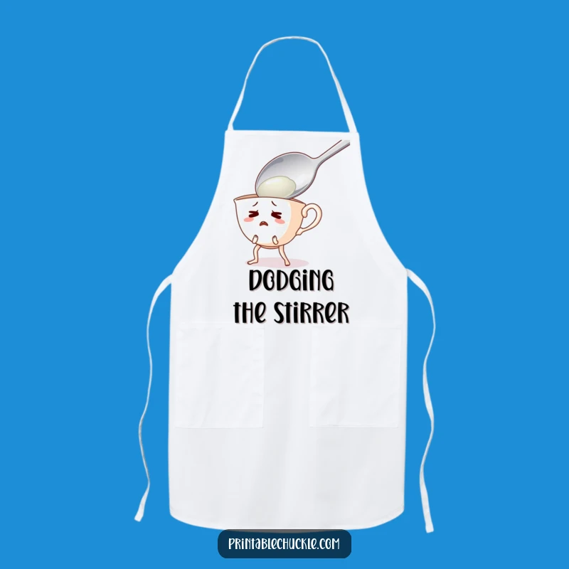 Funny Teacup Apron: Cook with Comical Caution