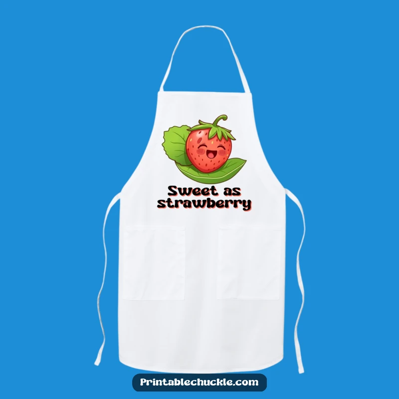 Funny Strawberry Floating Apron: Cook with Delightful Fruit Design, Great Funny Gift