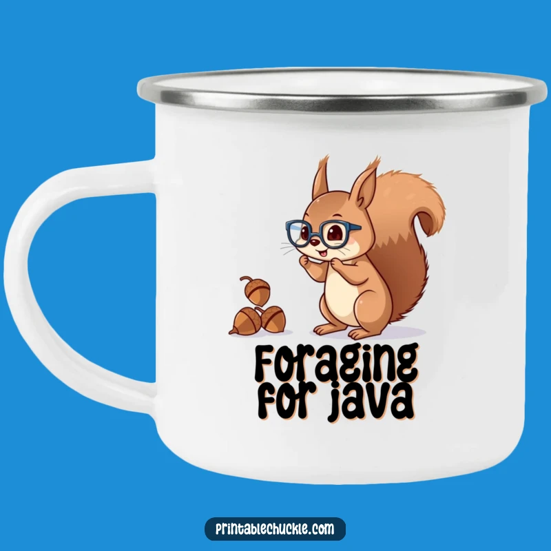 Funny Squirrel Juggler Camping Mug A Ruggedly Whimsical Gift