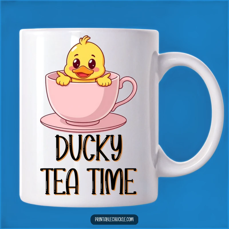 Funny Duck in Teacup Mug: Bewildered Bath Buddy Surprise, The Perfect Funny Gift