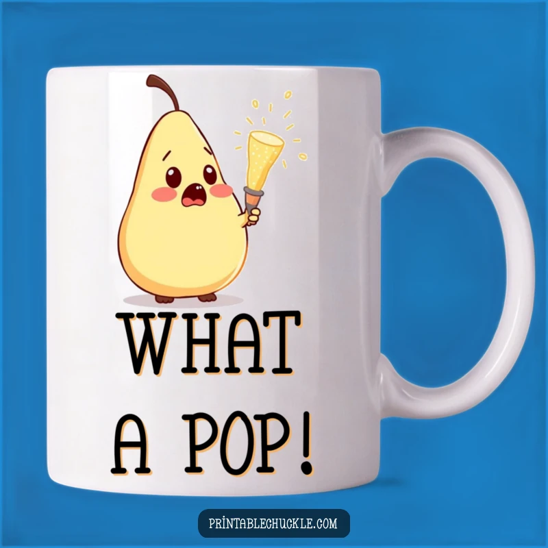 Funny Pear Champagne Surprise Mug: A Hilarious Toast to Unexpected Moments
