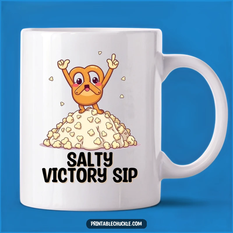 Funny Pretzel Mug: Salty Victories and Hilarious Snack Adventures