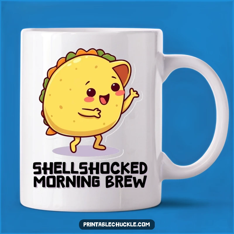 Funny Taco Trip Mug: Hilarious Dancing Taco Fails, Perfect Gift for Foodies