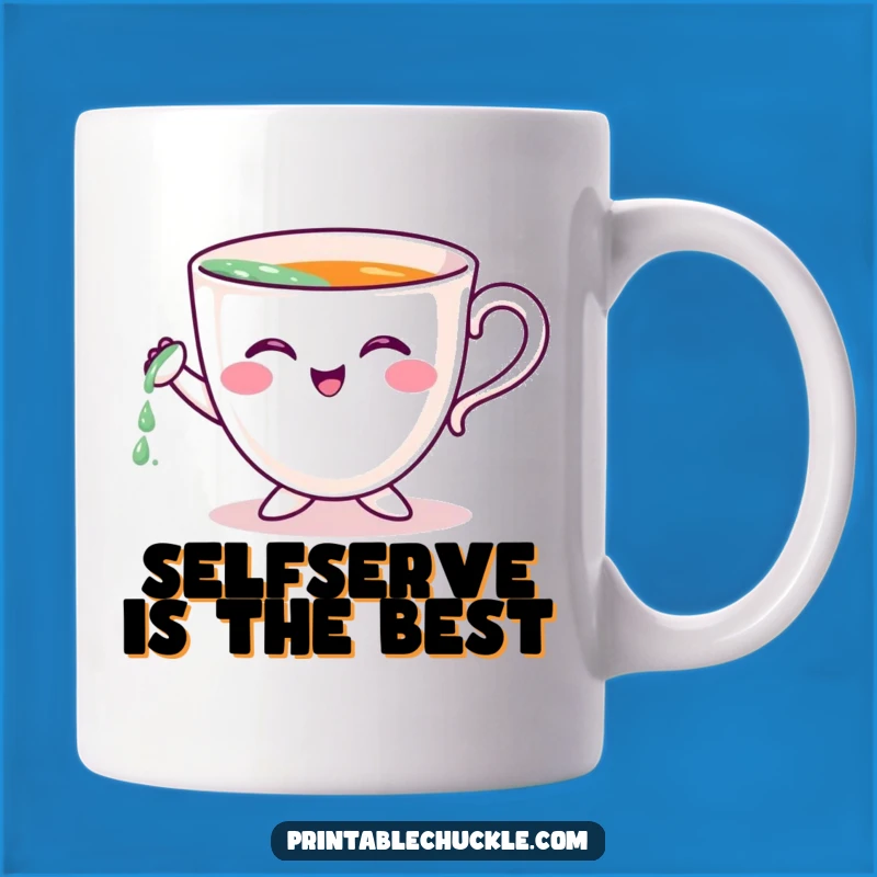 Funny Teacup Pouring Mug: A Hilarious Gift for Coffee Lovers Who Need a Laugh