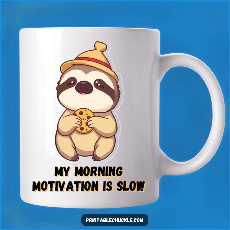 Funny Sloth Cookie Mug: The Perfect Lazy Day Gift for Slow Paced Coffee Lovers