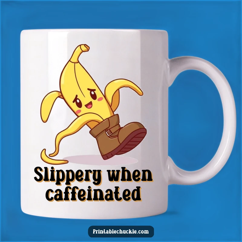Funny Banana Peel Tripping Boot Mug: Perfect Gag Gift for Klutz Friends!