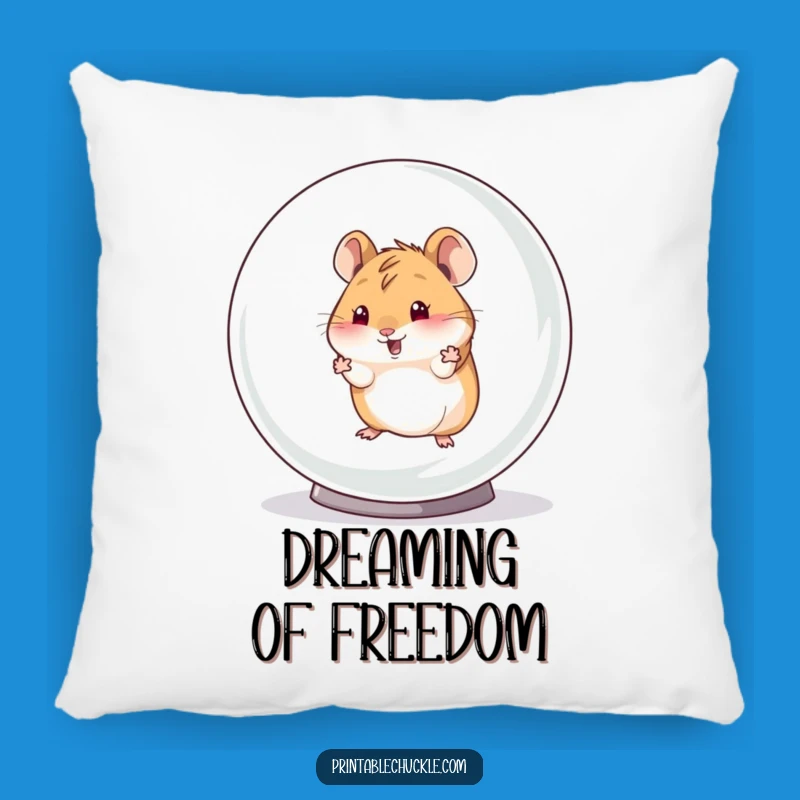 Funny Hamster Escape Pillow: Cozy & Hilarious Pet Accent, Perfect Funny Gift