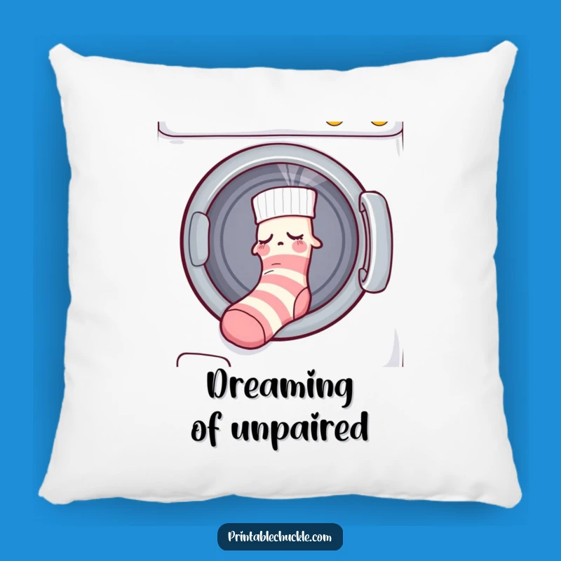 Funny Sleepy Sock Dryer Pillow: Comforting Comedy for Your Couch