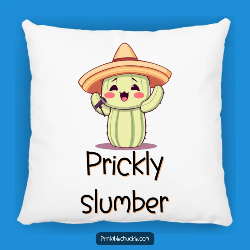 Comfy Funny Singing Cactus Pillow: Hug Yourself with Desert Humor