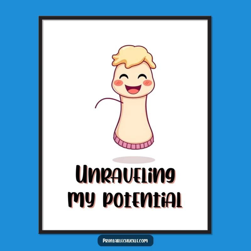 Funny Sock Puppet Digital Art, Instant Download for Playful Decor