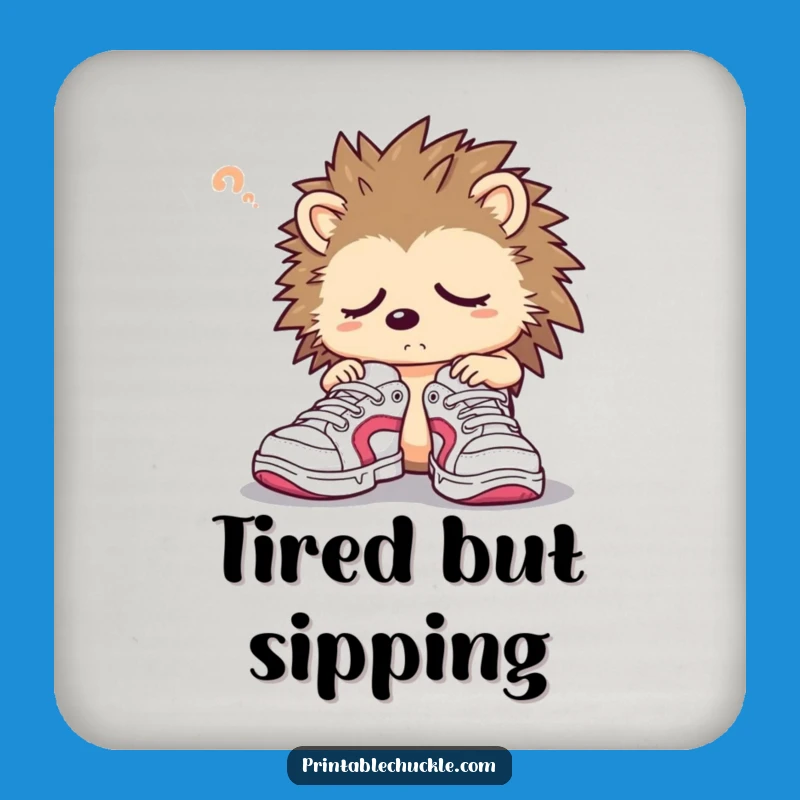 Funny Hedgehog Sneaker Coaster Set Protect Surfaces with Charm Gift