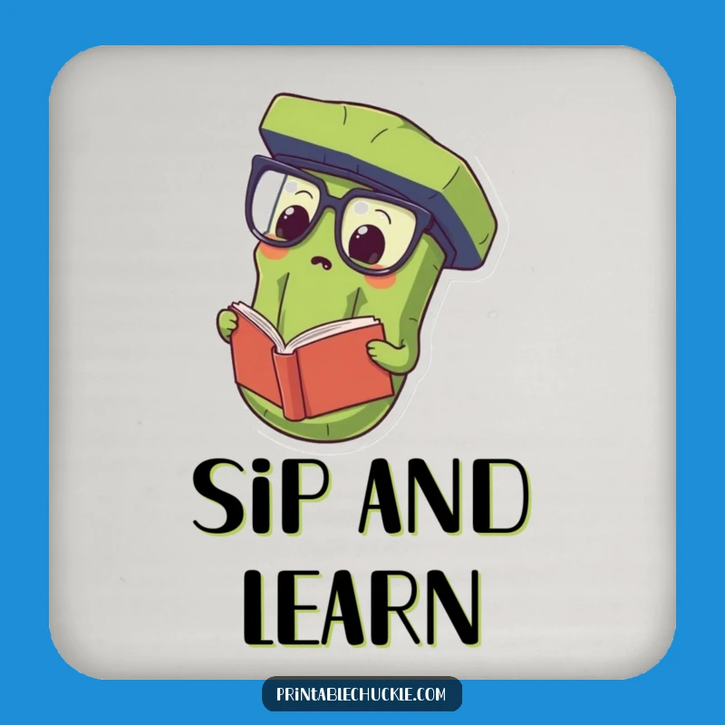 Funny Proud Pickle Specs Coaster Set - Protect Surfaces with Savvy