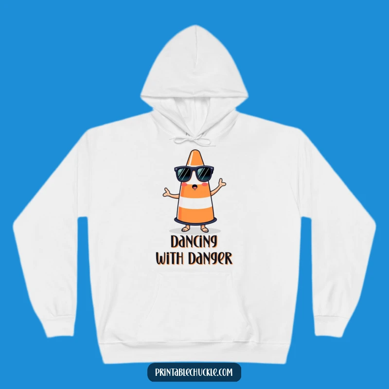 Cozy Funny Salsa Cone Hoodie, Warm Gift for Bewildered Dancers