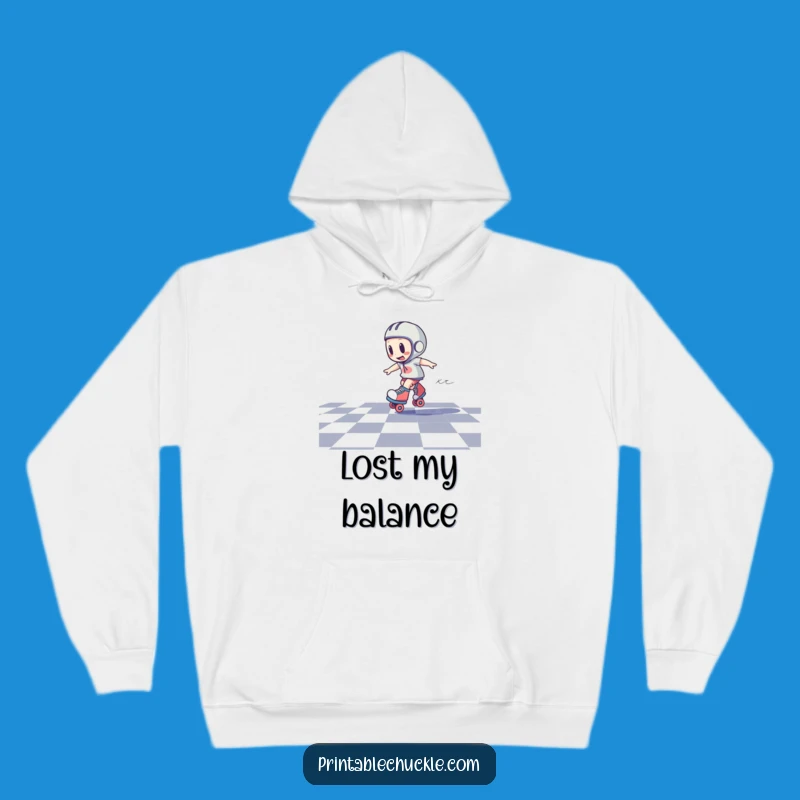 Funny Dizzy Roller Skate Hoodie: Cozy Motion Humor Gift