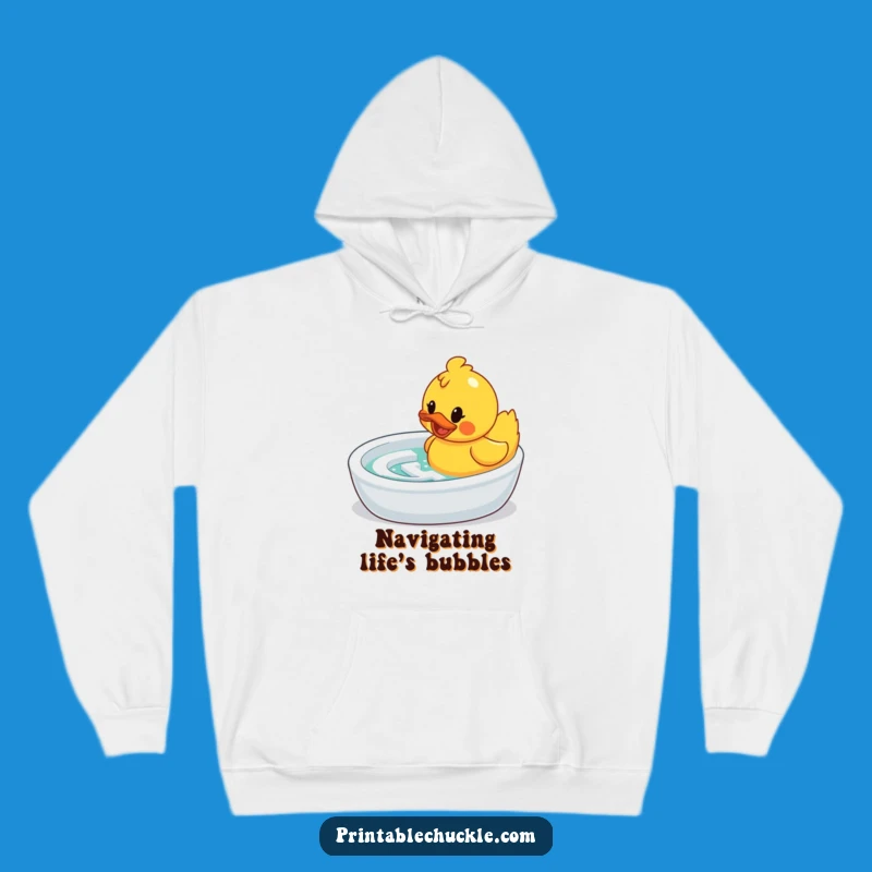 Funny Rubber Duck Hoodie: Stay Warm While Navigating Life's Bathtub Mazes