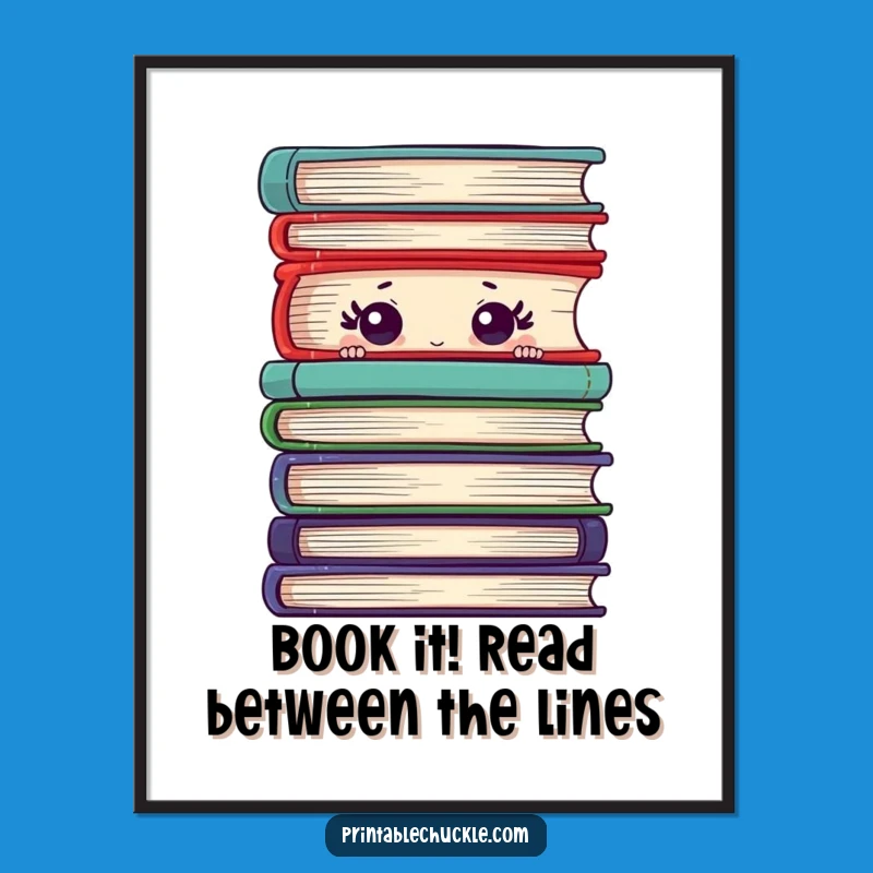Free Printable Shy Book Wall Art: Hilarious Downloadable Decor for Book Nooks