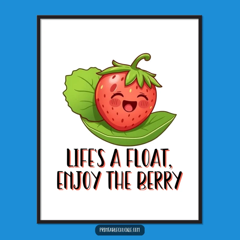 Free Printable Strawberry Art: Whimsical Downloadable Decor for a Fruity Vibe