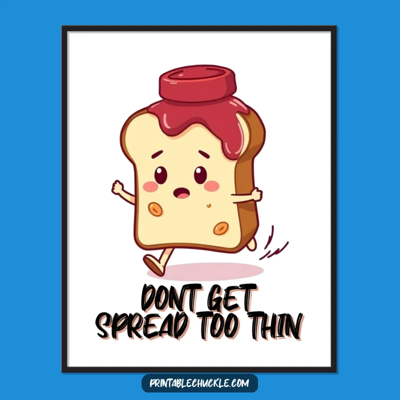 Funny Free Printable Wall Art: Jam Chase - Humorous Downloadable Decor