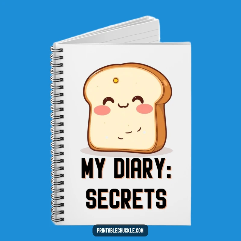 Funny Blushing Bread Butter Notebook: Jot Down Sweet Thoughts