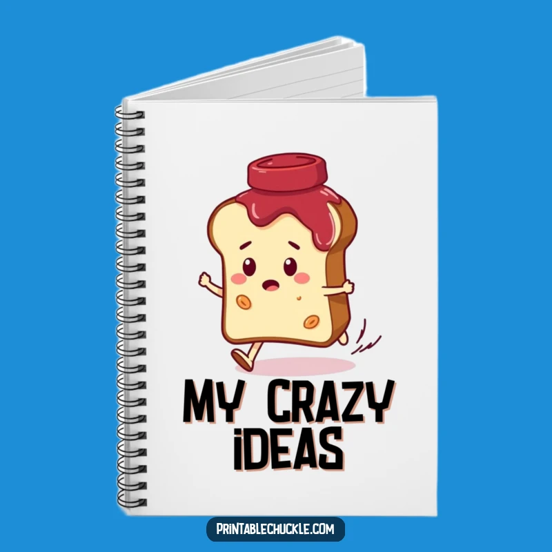 Funny Bread vs Jam Notebook: Jot Down Ideas in This Breakfast Journal Funny Gift