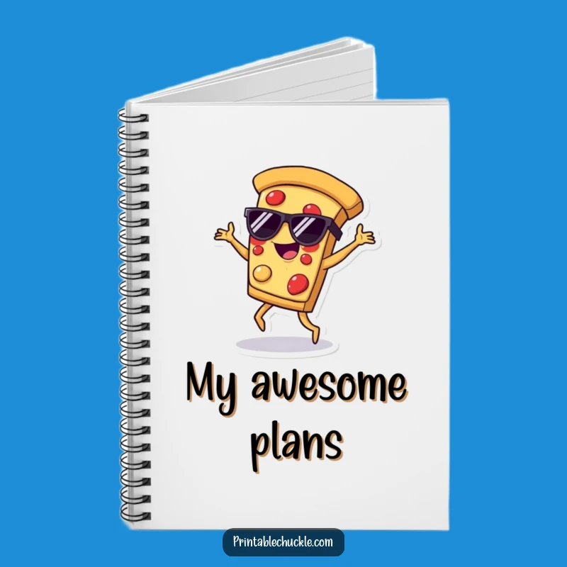 Funny Dancing Pizza Notebook: Jot Down Your Best Moves