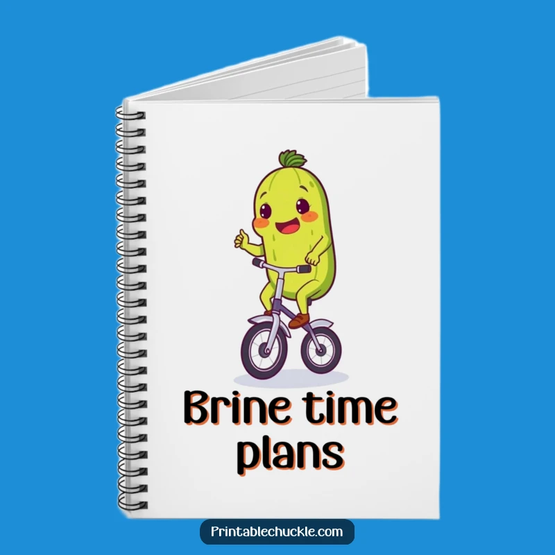 Funny Pickle Unicycle Notebook: Jot Down Your Efforts!