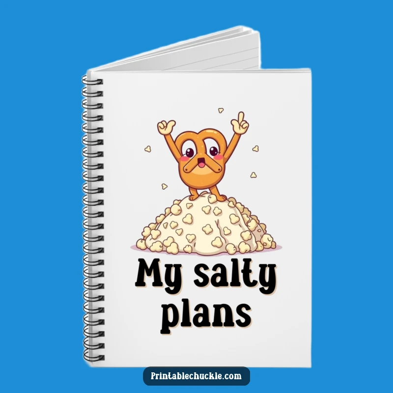 Funny Pretzel Notebook: Jot Down Your Salty Triumphs