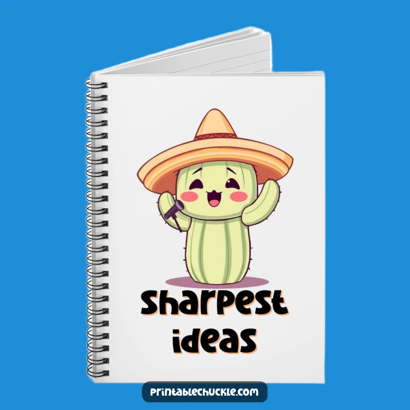 Funny Singing Cactus Notebook: Jot Down Notes with a Tex-Mex Beat