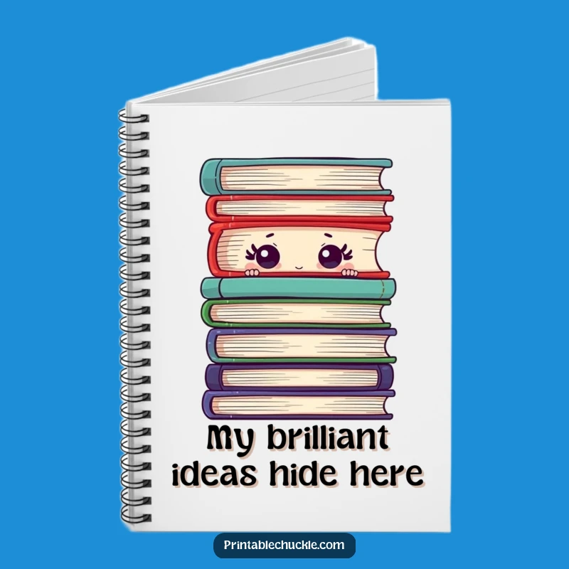 Funny Shy Book Notebook, Ideal Journal for Introverted Writers
