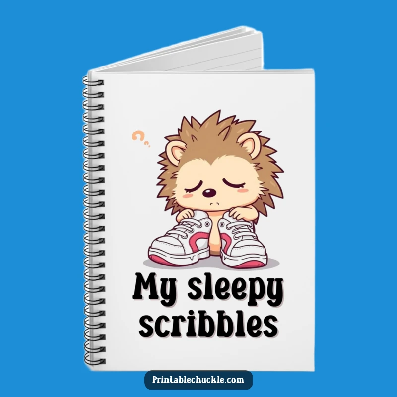 Funny Hedgehog Sneaker Notebook A Journal for Slow & Steady Thoughts Gift