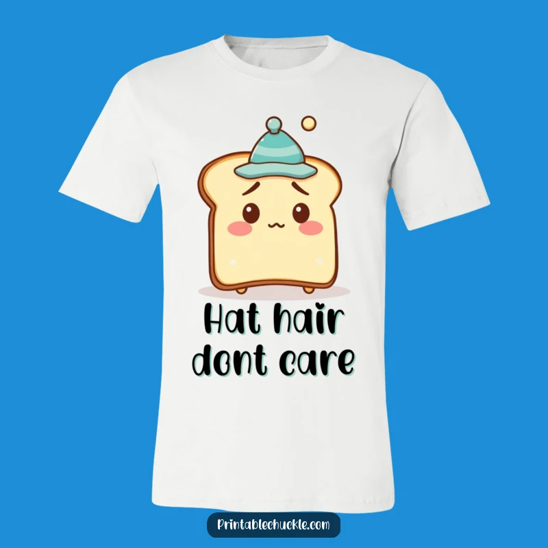 Funny Bewildered Toast Hat T-Shirt - Hilarious Quirky Apparel Gift