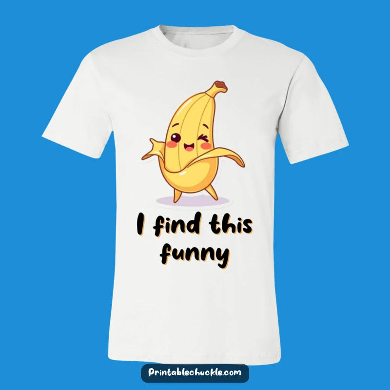 Funny Banana Slip Smile T-Shirt: Wear Your Playful Mishaps