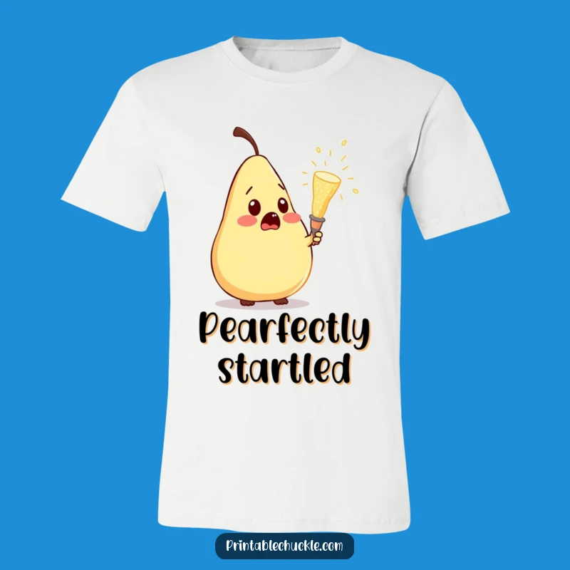Funny Pear Champagne Surprise T-Shirt: Wear Your Shocking Sense of Humor