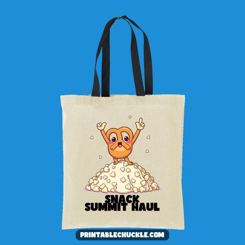 Funny Pretzel Tote Bag: Carry Your Triumphs with Salty Style